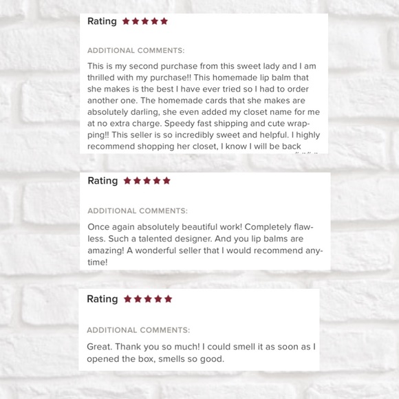 LAST ONE! (7) Sampler Organic Handcrafted Lip Balms - Picture 4 of 7